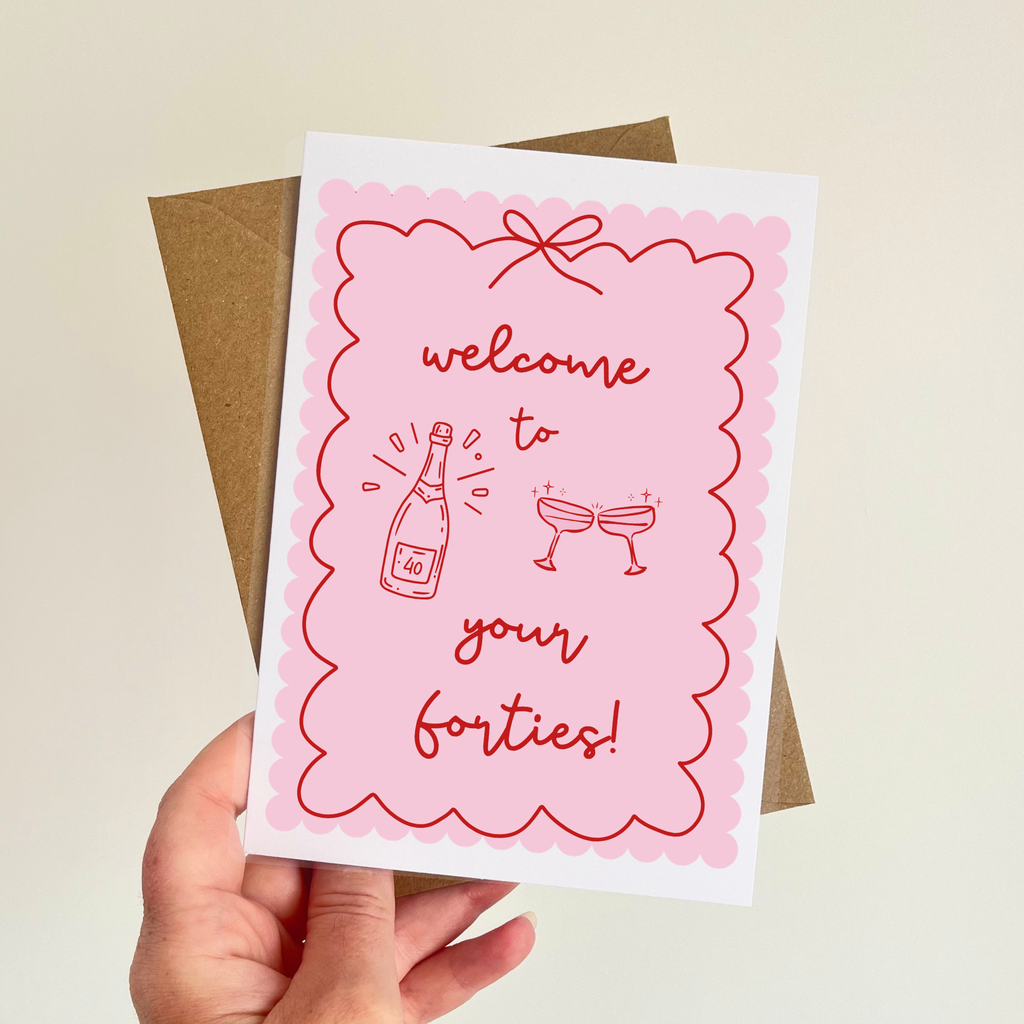 Welcome to Your Forties - 40th Birthday Card