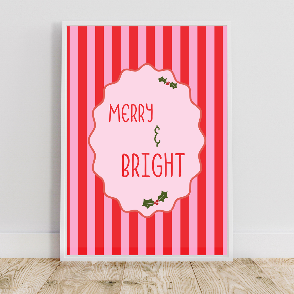 Merry & Bright - Wall Print