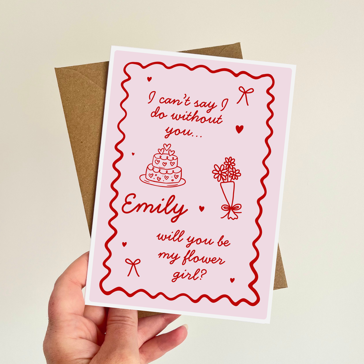 Will you be my Flower Girl? Card Invite