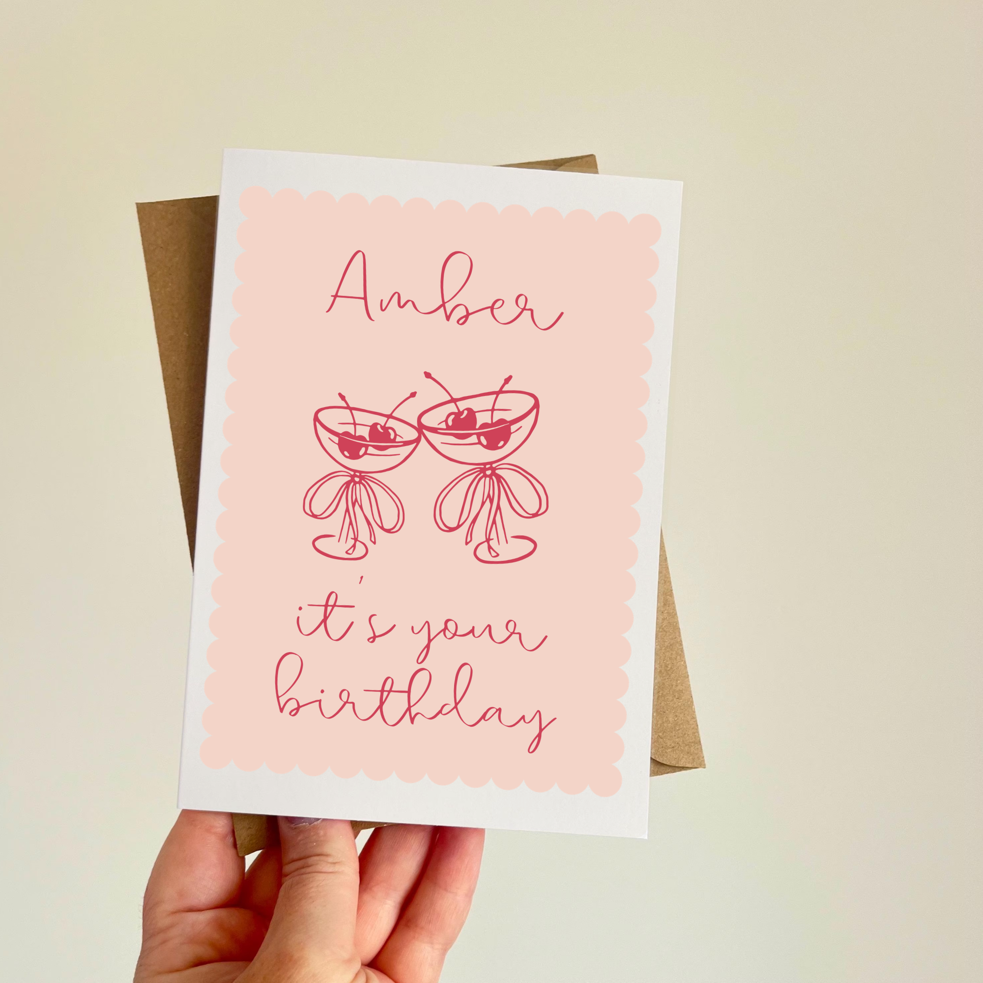 Custom Name It's Your Birthday - Personalised Birthday Card