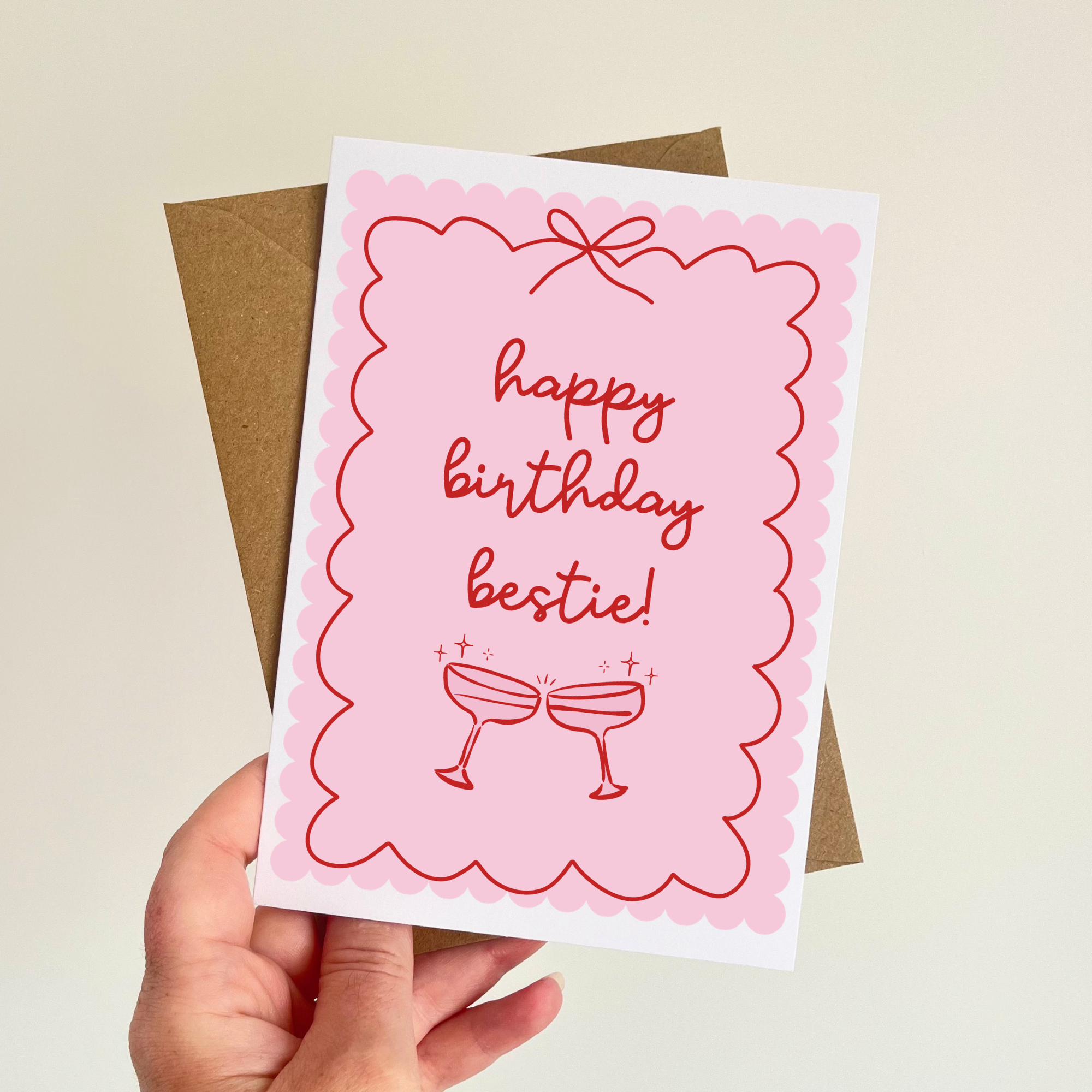 Happy Birthday Bestie Card