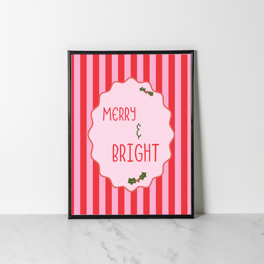 Merry & Bright - Wall Print