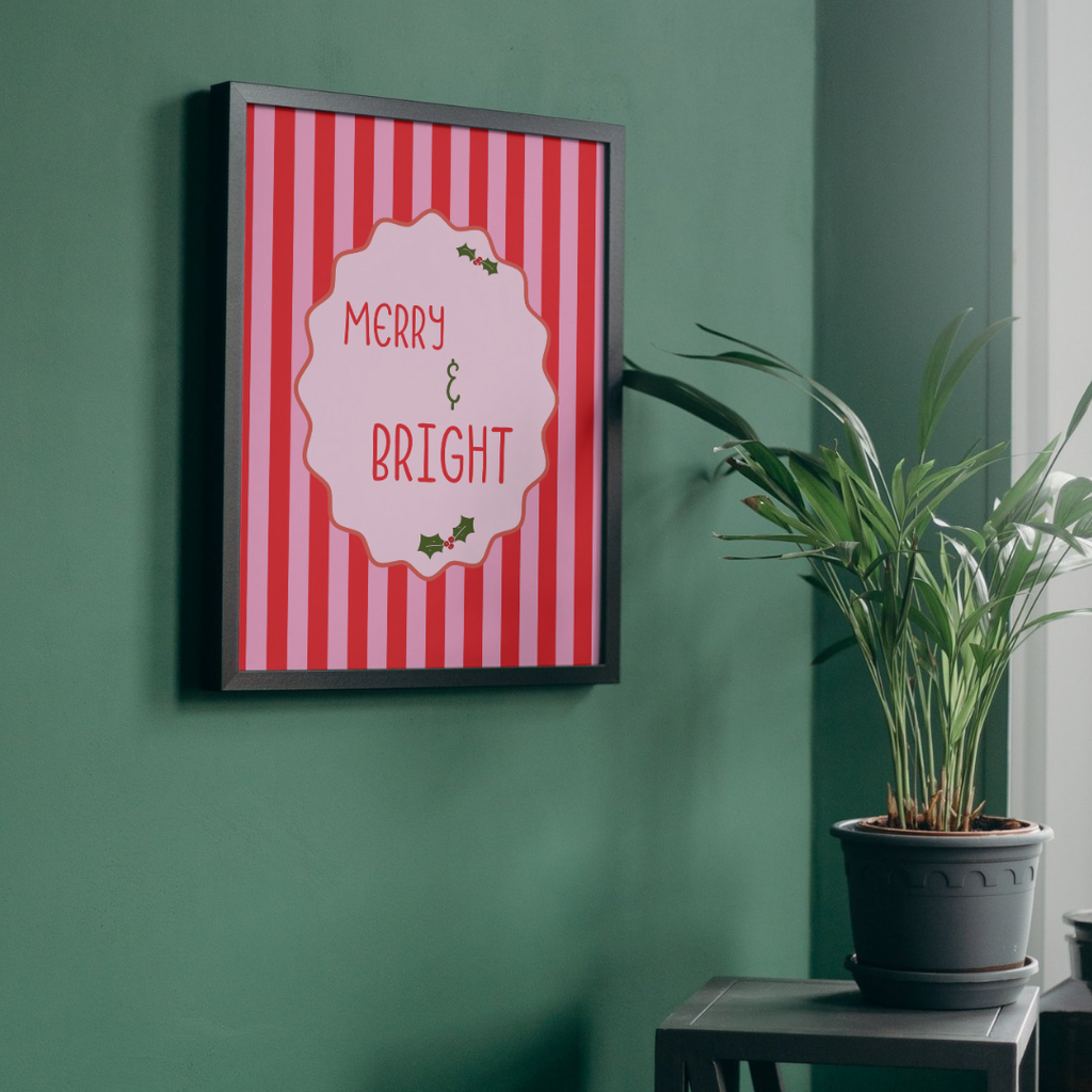 Merry & Bright - Wall Print
